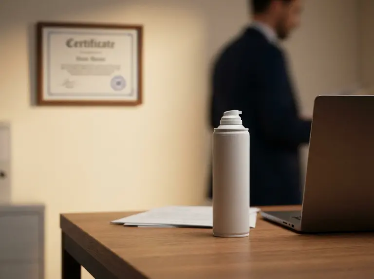 Сертификат на пену для бритья